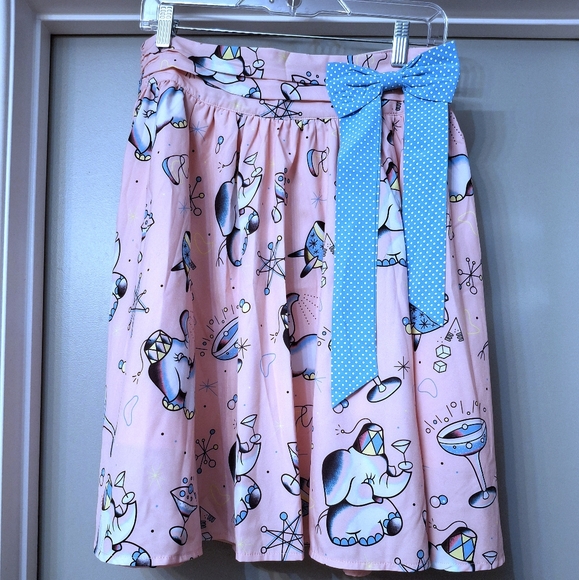 Sourpuss Tipsy Elephant Swing Skirt - Picture 2 of 6
